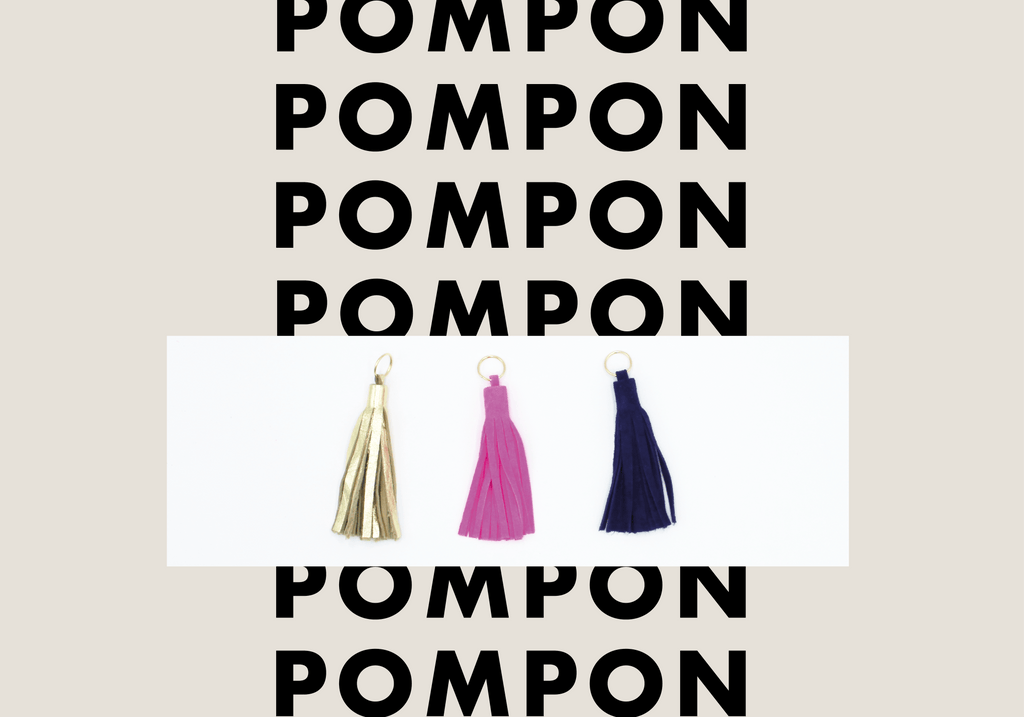 POMPON EN CUIR <br> Tuto DIY