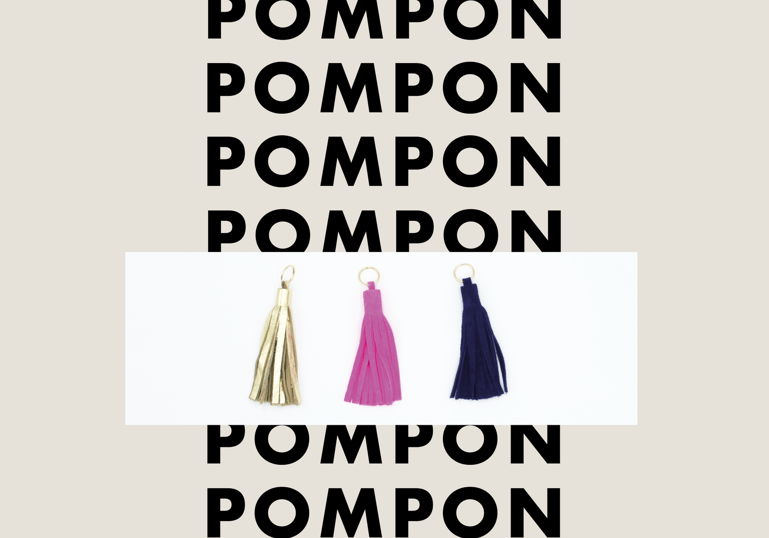 Tuto pompon en cuir le pigeon coq