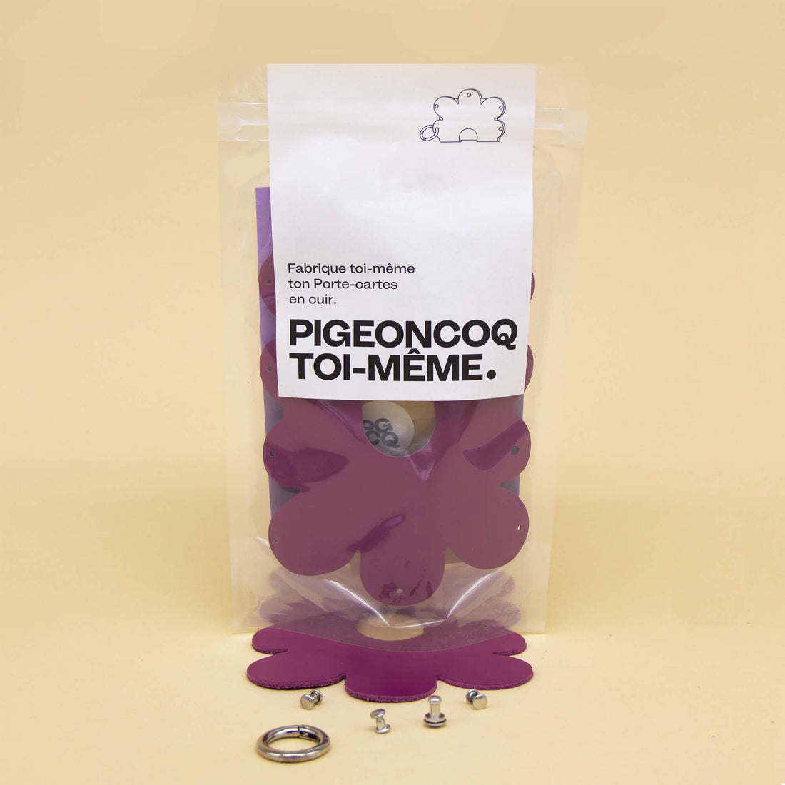 Kit DIY porte-cartes fleur