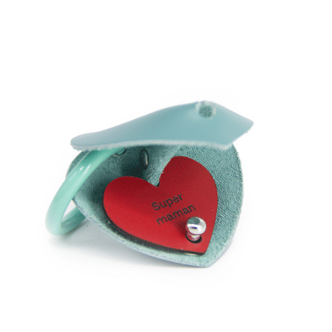 Box forme cœur avec kit empreintes de Happy Hands