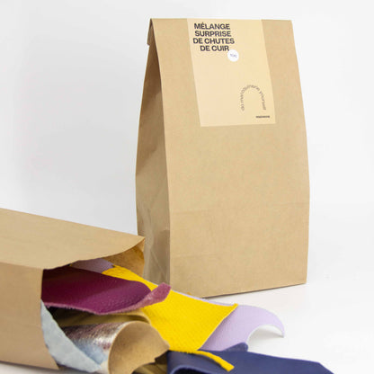 Chutes de cuir upcyclé Pigeoncoq